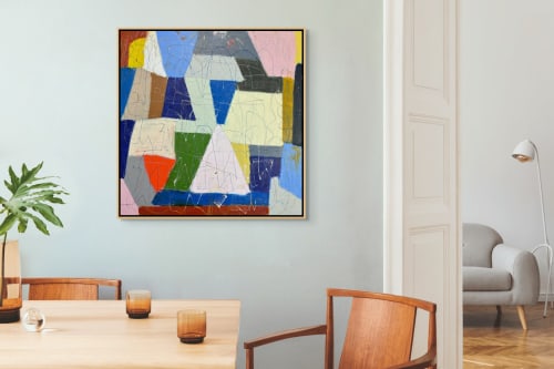 Shiny Happy People — Square Original Abstract | Paintings by Marcus B