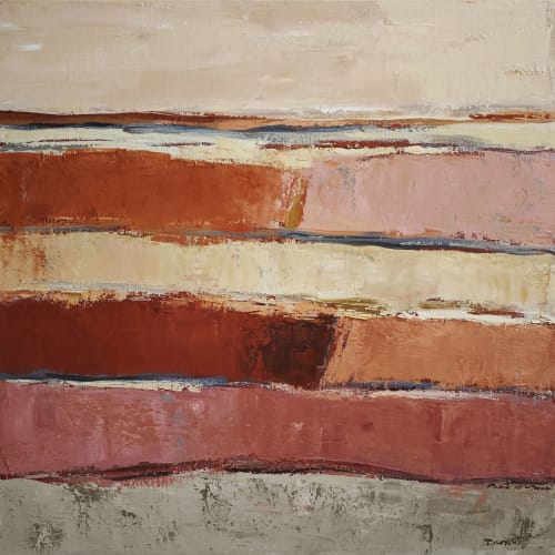Terra rosa | Oil And Acrylic Painting in Paintings by Sophie DUMONT.