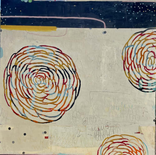 Blooming Garden / Acrylic on canvas/ 50"x50"x2.5" | Paintings by Sidnea D'Amico