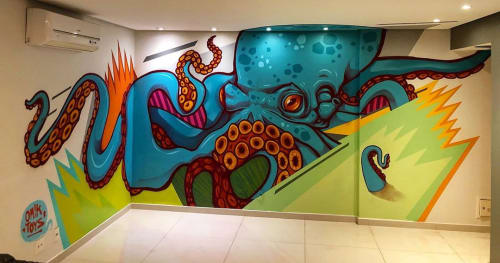 Octopus Mural | Murals by Mikael Omik