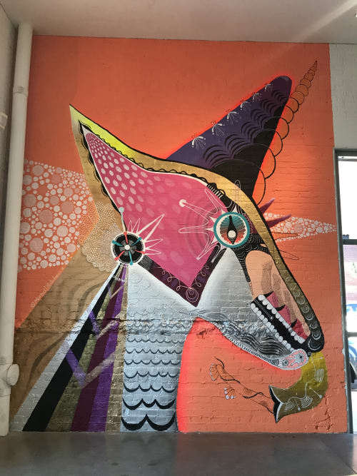 Unicorn apprentice | Murals by Marisol D'Estrabeau | CAM Raleigh in Raleigh
