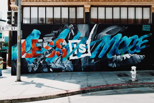 Less is More | Street Murals by David ‘MEGGS’ Hooke | 1AM SF in San Francisco