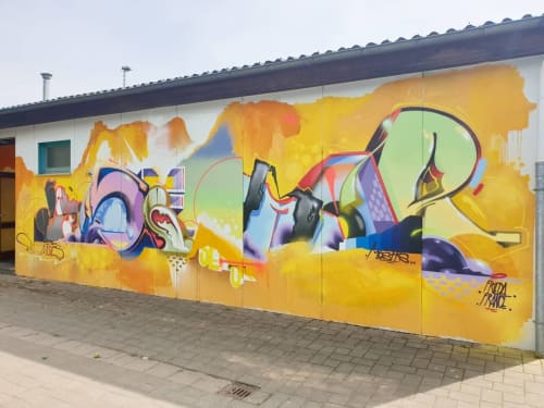 Wall Mural | Murals by Semor the mad one | Integrierte Gesamtschule Hamm/Sieg in Hamm (Sieg)
