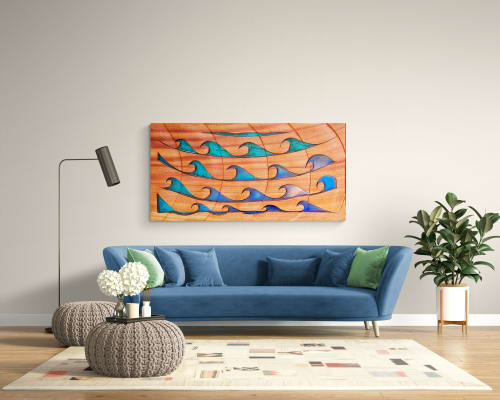 Wave From #2, "Tidal Precession" | Wall Hangings by Nadia Fairlamb Art