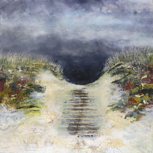 'Gathering Storm on the Cape' | Paintings by Emma Ashby | ENCAUSTIC ART INSTITUTE in Santa Fe