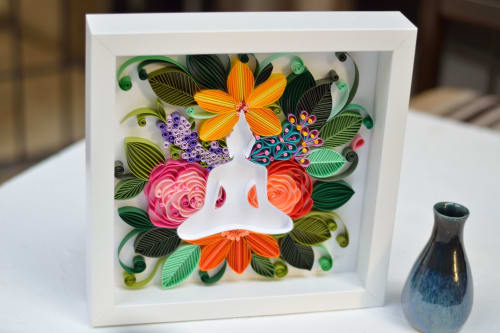 Buddha for Yoga Class Studio | Mixed Media by Mira's Craft