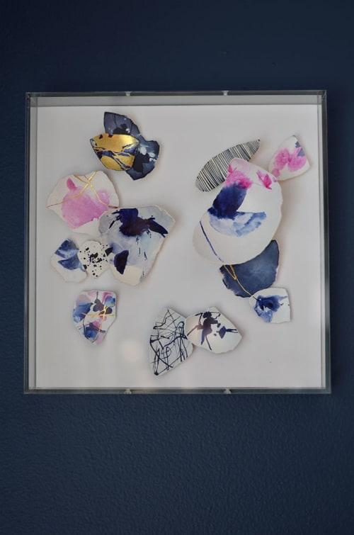 Kintsugi Eggshells Vessel | Mixed Media by Elisa Sheehan