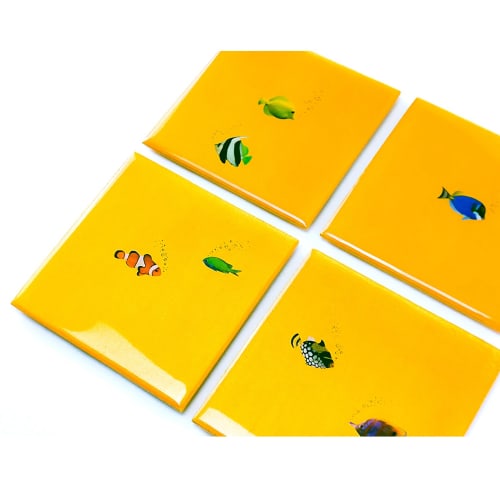 Tropical Goldfish Coaster Set | Tableware by 204 Haus Crafters