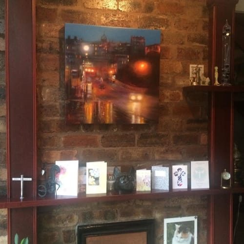 “Love Edinburgh” Painting | Oil And Acrylic Painting in Paintings by Lesley Anne Derks