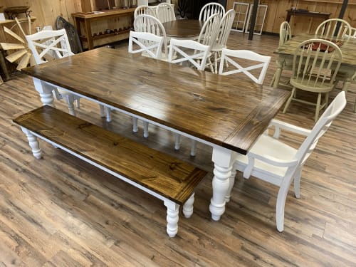Pine Farm Tables | Tables by Peach State Sawyer Services | Rustic Vibes in Evans