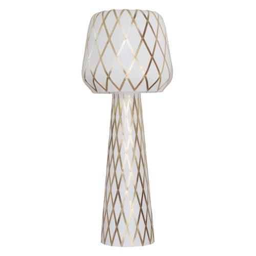 Diamond Grid Floor Light Gold 160 | Floor Lamp in Lamps by ADAMLAMP