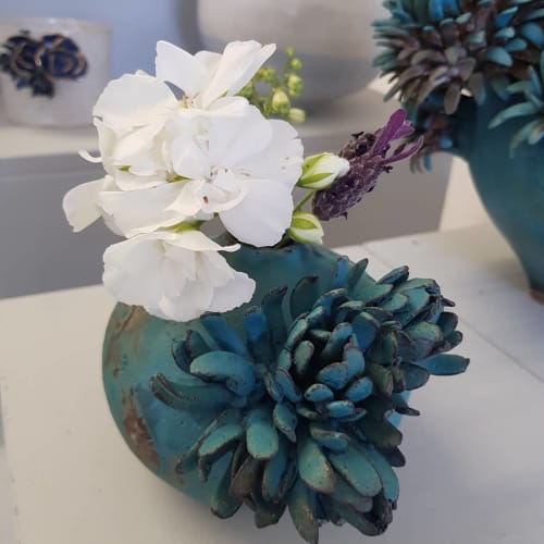 Ikebana Vase | Vases & Vessels by Linda Southwell Ceramics | Renishaw Hall in Renishaw