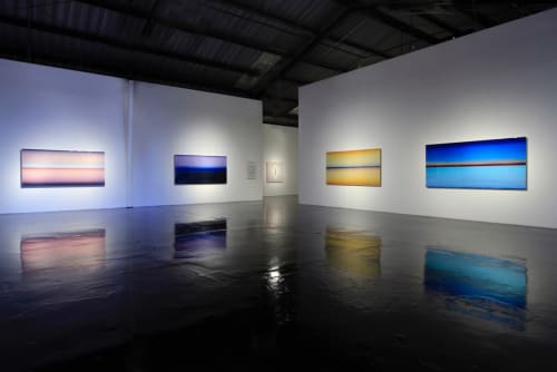 Light and Space Installation | Paintings by Casper Brindle Art | William Turner Gallery in Santa Monica