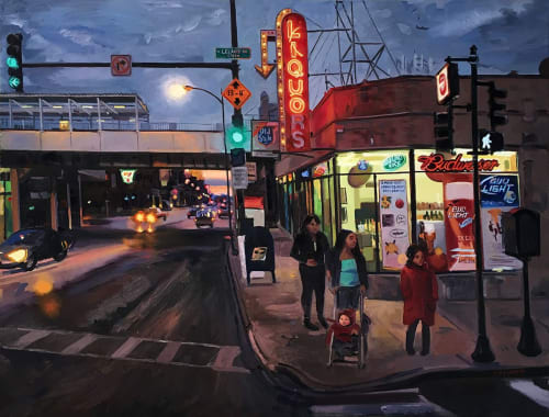 Leland Liquors | Paintings by Emily Rapport