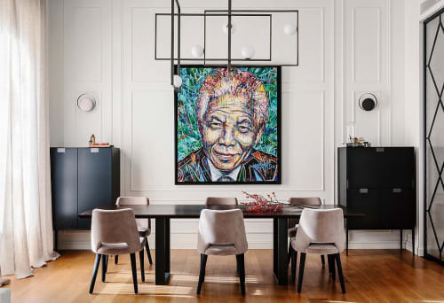 Nelson Mandela Portrait | Paintings by Arnaud Rabier Nowart