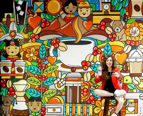 Mural El Beneficio | Murals by Light Andrade | Cafe Barista El Beneficio in Guatemala