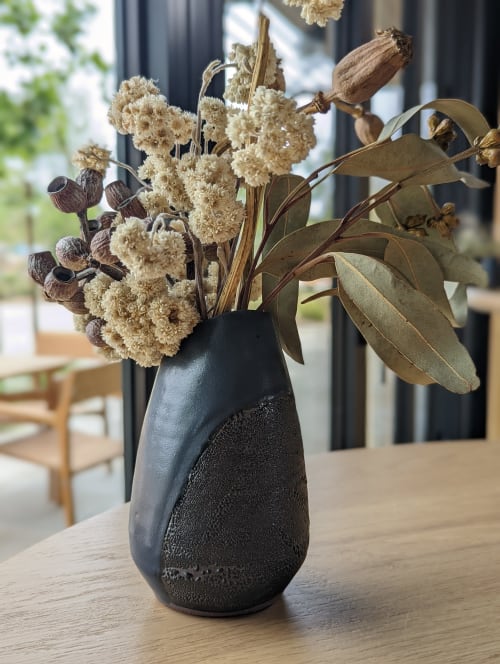 Ink Texture Bias Vases | Vases & Vessels by Erin Hupp Ceramics | Stanly Ranch, Auberge Resorts Collection in Napa