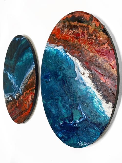 Tidal Desert Twins | Paintings by Taneal Teresa