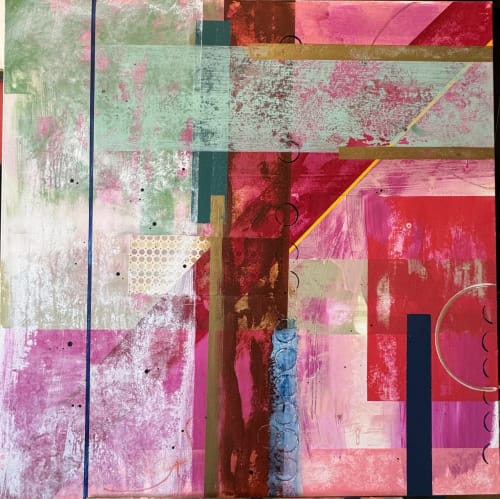 Through the Blue Door | Mixed Media in Paintings by Ingrid Oliphant