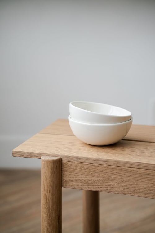 Handmade Porcelain Bowl. Milk | Dinnerware by Creating Comfort Lab