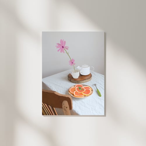 'Hain' Impasto on Photograph, Fine Art Print (Matte) | Mixed Media by Prin Nadi