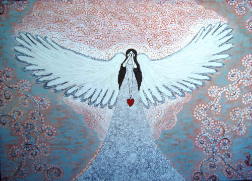 Angel Elerial | Paintings by Elena Parau
