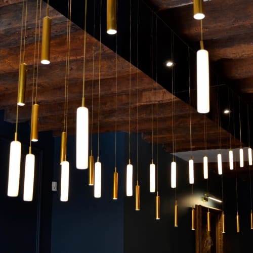Bespoke Suspension Rainy Day and Wersailles - Assemblages Restaurant | Chandeliers by Beau&Bien | Assemblages in Paris