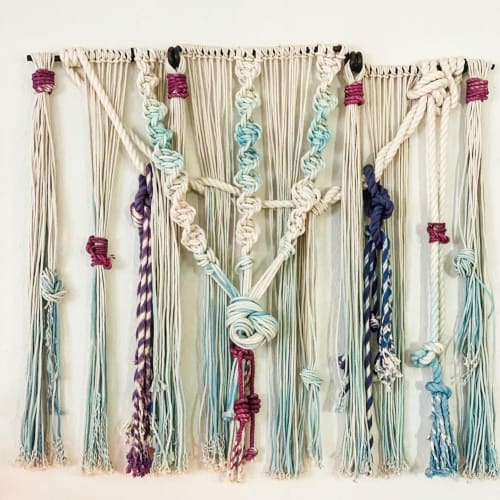 3 Spirals | Macrame Wall Hanging in Wall Hangings by Gissell Studio - Textile & Botanical Art