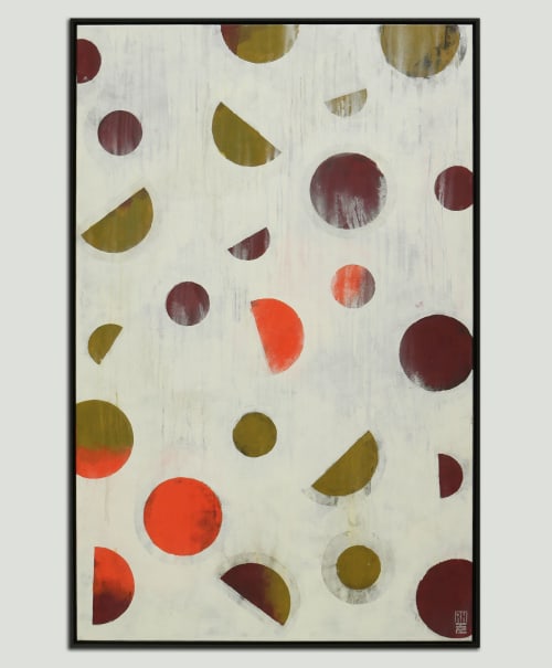 Particles Warm | Oil And Acrylic Painting in Paintings by Ronald Hunter