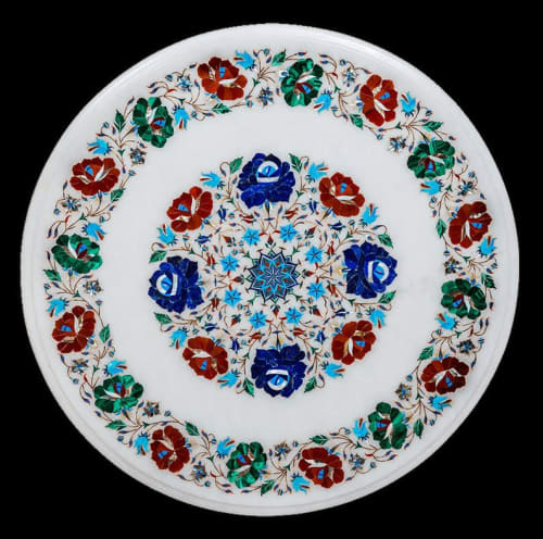 white marble table, coffee table, end table, tabletop | Tables by Innovative Home Decors