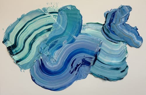 Water Way | Oil And Acrylic Painting in Paintings by Shiri Phillips Designs