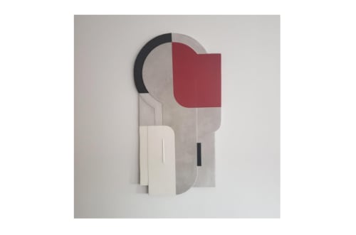 Relief Key Red | Wall Sculpture in Wall Hangings by Patrick Bonneau