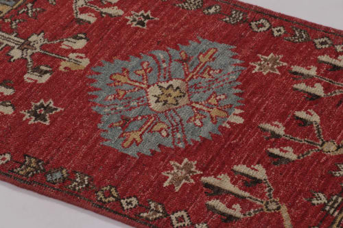 Rug & Kilim's Mid-Century Anatolian Rug in Red Traditional | Rugs by Rug and Kilim