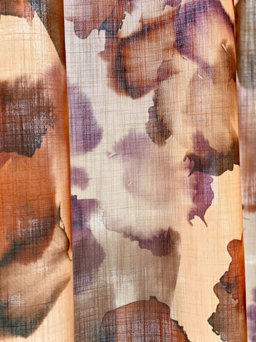 Curtains with aquarelle print | Curtains & Drapes by Plesner Patterns