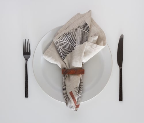 Nazca Linen Napkins (Set of 2) | Linens & Bedding by For Reasons Unknown | For Reasons Unknown Creative Studio in The Bronx