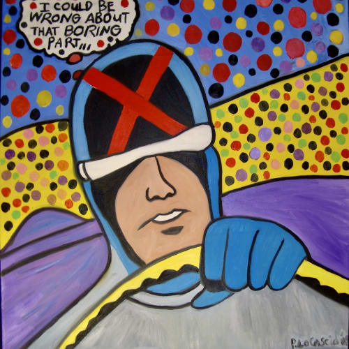 Racer X painting | Paintings by Paintings by Peter LoCascio