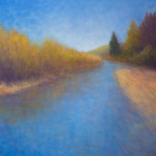 On The Russian River | Oil And Acrylic Painting in Paintings by Victoria Veedell