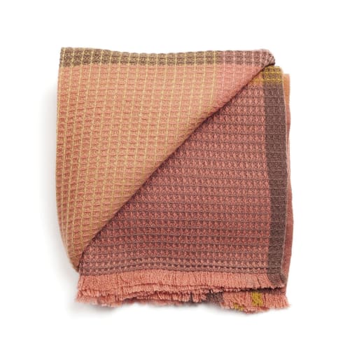 Cocoon Merino Waffle Handloom Throw | Linens & Bedding by Studio Variously