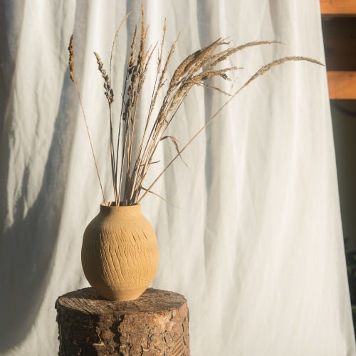 Distressed Sandstone Vessel No.3 | Vases & Vessels by Alex Roby Designs