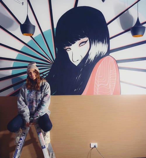 Indoor Mural | Murals by Juzpop Creations | UNITED SUSHI AHIPOKE in Cremorne
