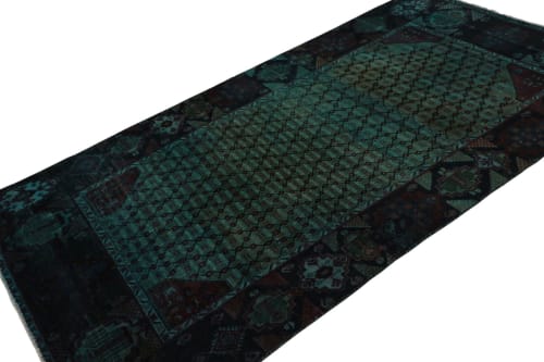 Vintage Persian rug in Blue and Green by Rug & Kilim | Rugs by Rug a