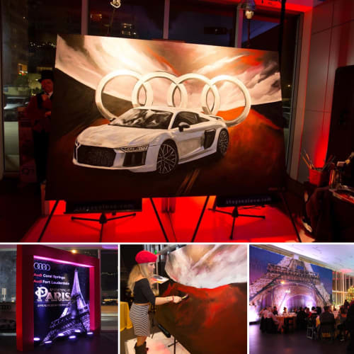 Corporate event Art - Audi Fort Lauderdale | Paintings by StaySeaArt | Audi Fort Lauderdale in Fort Lauderdale