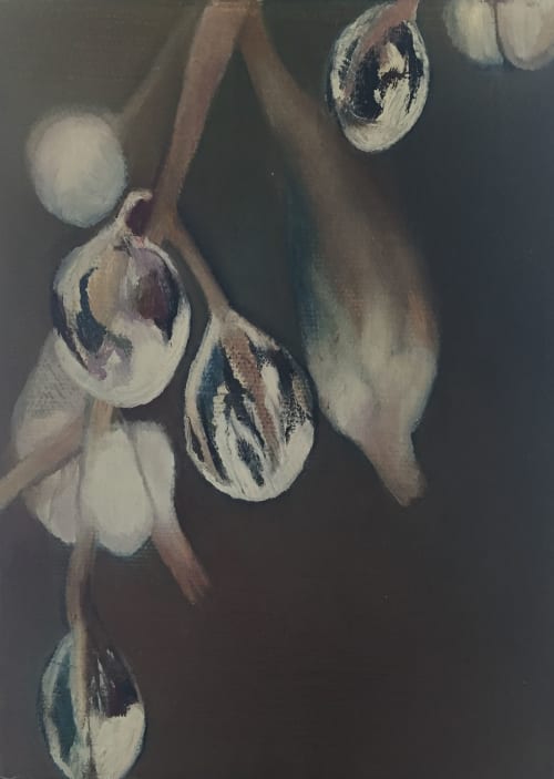 Private Collection:  Macro Raindrops, 3 | Paintings by MELISSA RENEE fieryfordeepblue  Art & Design