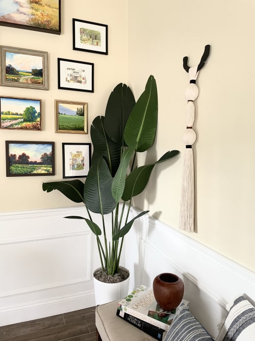 Fiber Pearls Banbas sculpture - Macrame Wall hanging | Wall Hangings by HILO Fiber Art