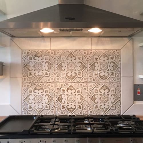 Kitchen backsplash mandala tiles (1 tile) | Tiles by GVEGA