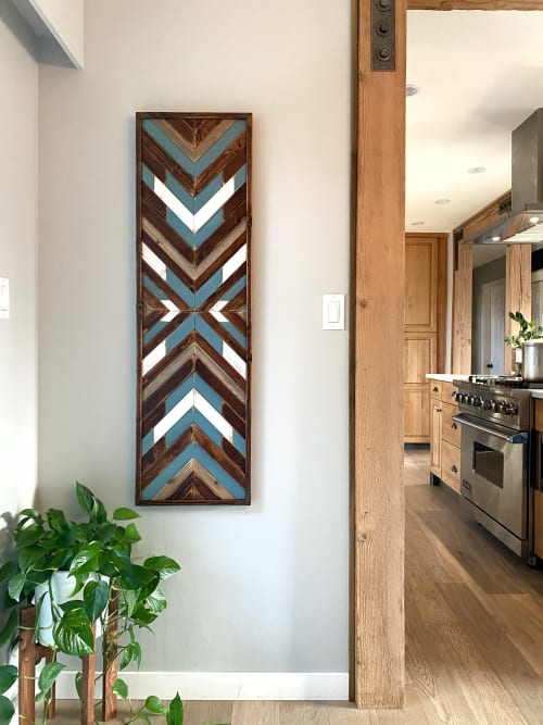 Teal and Walnut | Wall Hangings by Crate No. 8 Co.
