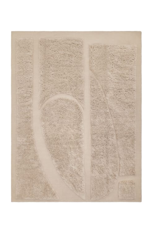 geometry. 009 - Hand-woven Kilim field with cut pile motif | Area Rug in Rugs by MK Objects