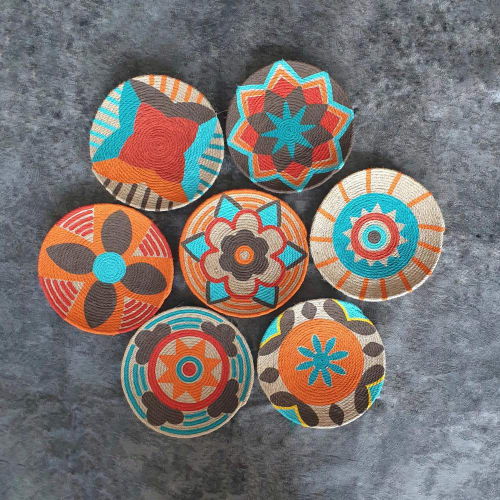 Set of 7 Personalized African Wall Plates | Decorative Plate in Decorative Objects by Sarmal Design