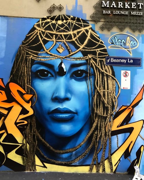 Odna Gerel Mural | Murals by Heesco | Spice Market in Melbourne