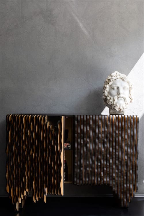 Gold Wave Console | Storage by LAGU